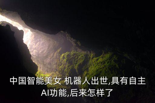 中國(guó)智能美女 機(jī)器人出世,具有自主AI功能,后來(lái)怎樣了
