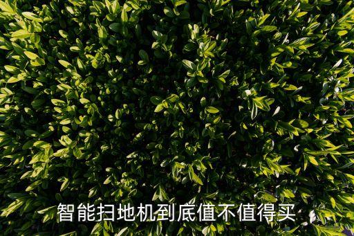 智能掃地機(jī)到底值不值得買