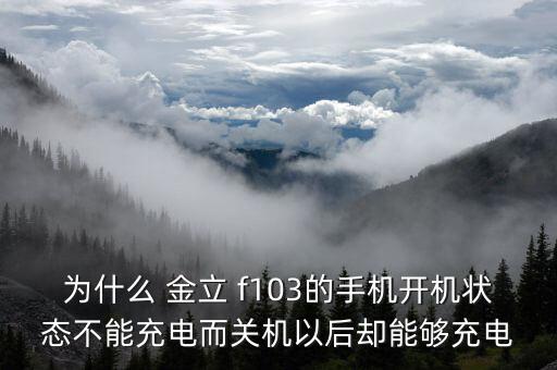 為什么 金立 f103的手機(jī)開機(jī)狀態(tài)不能充電而關(guān)機(jī)以后卻能夠充電
