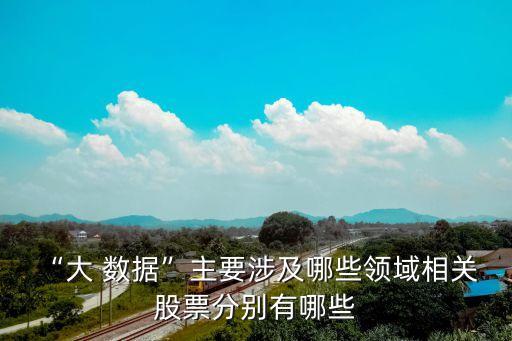 “大 數(shù)據(jù)”主要涉及哪些領(lǐng)域相關(guān) 股票分別有哪些