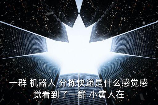 一群 機(jī)器人 分揀快遞是什么感覺感覺看到了一群 小黃人在