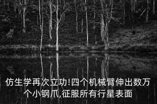 仿生學(xué)再次立功!四個(gè)機(jī)械臂伸出數(shù)萬(wàn)個(gè)小鋼爪,征服所有行星表面