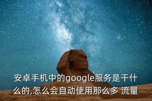 安卓手機中的google服務是干什么的,怎么會自動使用那么多 流量