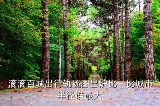  滴滴百城出行軌跡圖出爐比一比城市半徑誰(shuí)最大
