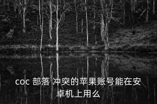 部落沖突數(shù)據(jù)互通嗎,為什么部落沖突安卓和蘋果數(shù)據(jù)互通