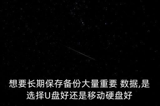 想要長期保存?zhèn)浞荽罅恐匾?數(shù)據(jù),是選擇U盤好還是移動硬盤好
