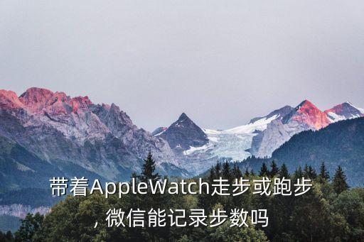 帶著AppleWatch走步或跑步, 微信能記錄步數(shù)嗎