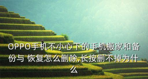 OPPO手機(jī)不小心下的手機(jī)搬家和備份與 恢復(fù)怎么刪除,長(zhǎng)按刪不掉為什么