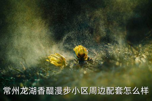 常州龍湖香醍漫步小區(qū)周邊配套怎么樣