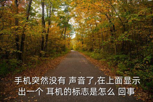  手機(jī)突然沒有 聲音了,在上面顯示出一個(gè) 耳機(jī)的標(biāo)志是怎么 回事