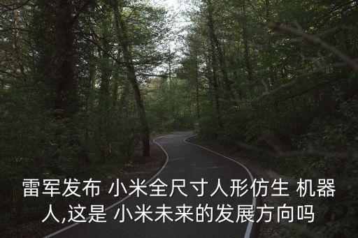 雷軍發(fā)布 小米全尺寸人形仿生 機器人,這是 小米未來的發(fā)展方向嗎