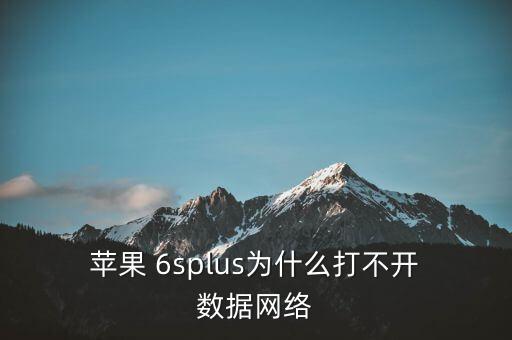 蘋果6s怎么開不了數(shù)據(jù)連接電腦沒反應(yīng)怎么辦啊
