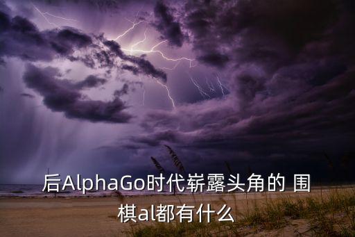 后AlphaGo時代嶄露頭角的 圍棋al都有什么