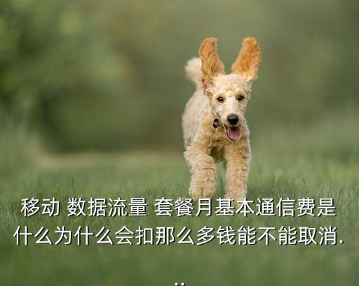移動 數據流量 套餐月基本通信費是什么為什么會扣那么多錢能不能取消...