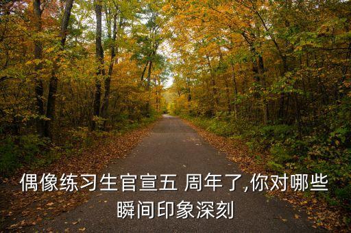 偶像練習(xí)生官宣五 周年了,你對哪些瞬間印象深刻