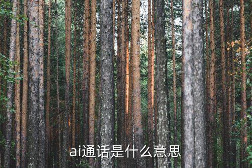 ai通話是什么意思