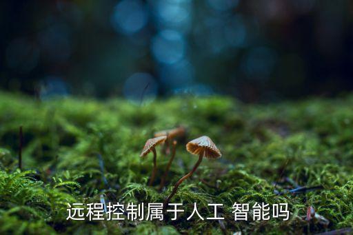  遠(yuǎn)程控制屬于人工 智能嗎