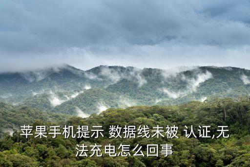 iphone數(shù)據(jù)線未認證怎么解決
