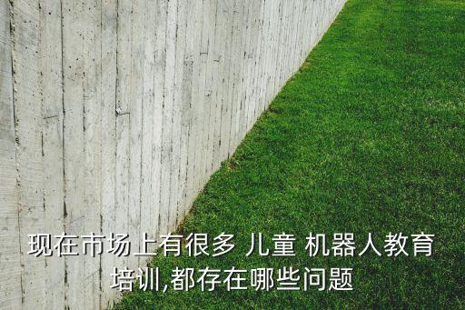 現(xiàn)在市場上有很多 兒童 機器人教育培訓,都存在哪些問題