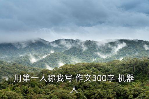 用第一人稱我寫(xiě) 作文300字 機(jī)器人