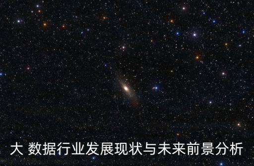 大 數(shù)據(jù)行業(yè)發(fā)展現(xiàn)狀與未來前景分析