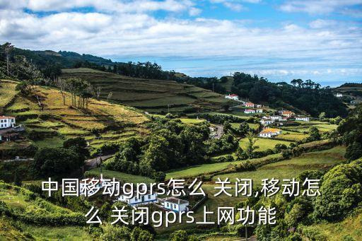 中國移動gprs怎么 關(guān)閉,移動怎么 關(guān)閉gprs上網(wǎng)功能