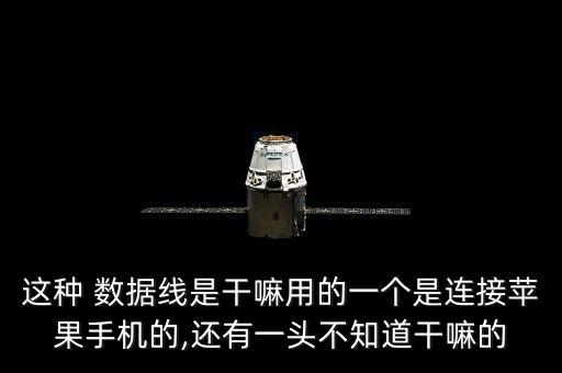 這種 數(shù)據(jù)線是干嘛用的一個(gè)是連接蘋果手機(jī)的,還有一頭不知道干嘛的