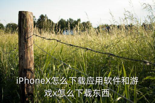 iPhoneX怎么下載應(yīng)用軟件和游戲x怎么下載東西