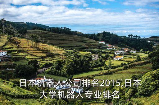 中國(guó) 日本機(jī)器人公司排名2015,日本大學(xué)機(jī)器人專(zhuān)業(yè)排名