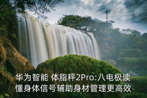 華為智能 體脂秤2Pro:八電極讀懂身體信號輔助身材管理更高效