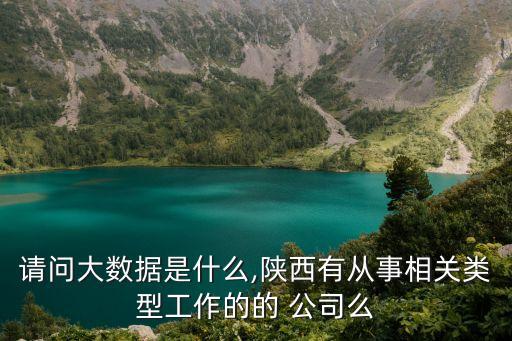 請問大數(shù)據(jù)是什么,陜西有從事相關(guān)類型工作的的 公司么