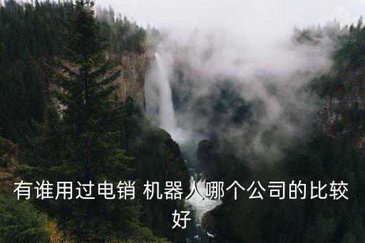 有誰用過電銷 機(jī)器人哪個(gè)公司的比較好