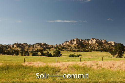 Solr——commit