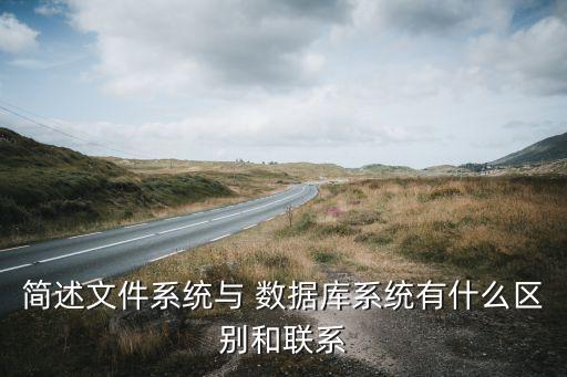簡述文件系統(tǒng)與 數(shù)據(jù)庫系統(tǒng)有什么區(qū)別和聯(lián)系