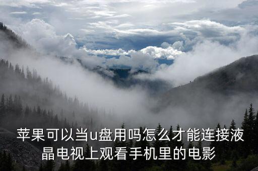  蘋(píng)果可以當(dāng)u盤(pán)用嗎怎么才能連接液晶電視上觀(guān)看手機(jī)里的電影