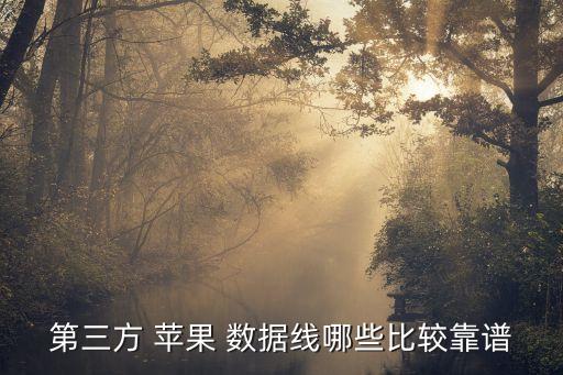 第三方 蘋果 數(shù)據(jù)線哪些比較靠譜