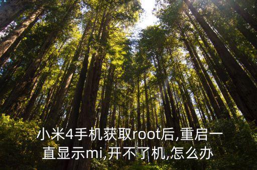  小米4手機(jī)獲取root后,重啟一直顯示mi,開不了機(jī),怎么辦