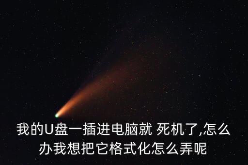 我的U盤一插進(jìn)電腦就 死機(jī)了,怎么辦我想把它格式化怎么弄呢