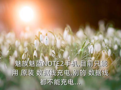  魅族魅藍(lán)NOTE2手機(jī),目前只能用 原裝 數(shù)據(jù)線充電,別的 數(shù)據(jù)線都不能充電...
