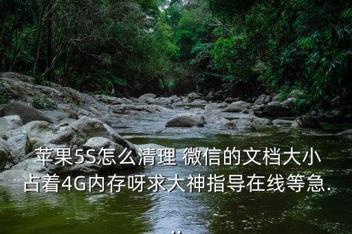 蘋果5S怎么清理 微信的文檔大小占著4G內存呀求大神指導在線等急...