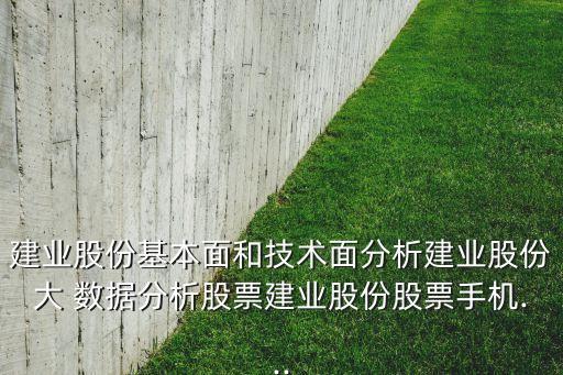 建業(yè)股份基本面和技術(shù)面分析建業(yè)股份大 數(shù)據(jù)分析股票建業(yè)股份股票手機(jī)...