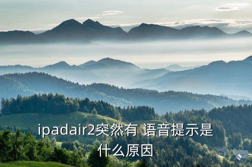 ipadair2突然有 語(yǔ)音提示是什么原因