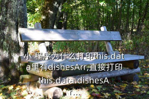 小 程序?yàn)槭裁创蛴his.data里有dishesArr,直接打印this.data.dishesAr...