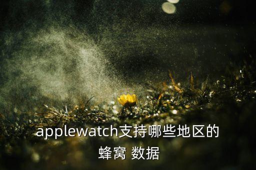 applewatch支持哪些地區(qū)的 蜂窩 數(shù)據(jù)