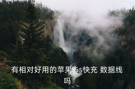 有相對(duì)好用的蘋果 6s快充 數(shù)據(jù)線嗎