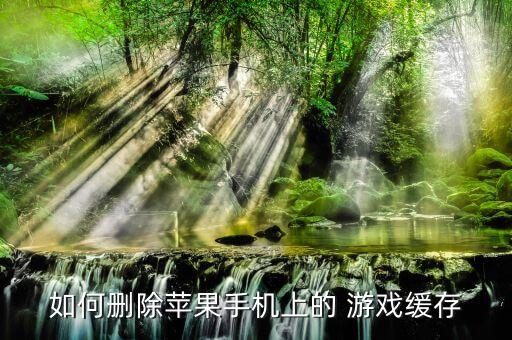 如何刪除蘋果手機上的 游戲緩存