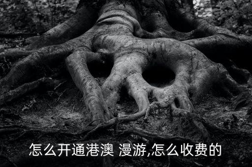 怎么開通港澳 漫游,怎么收費(fèi)的