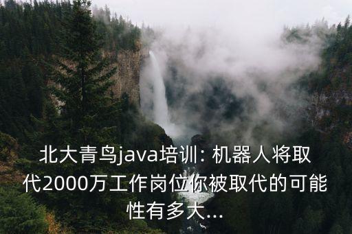 北大青鳥java培訓(xùn): 機(jī)器人將取代2000萬工作崗位你被取代的可能性有多大...