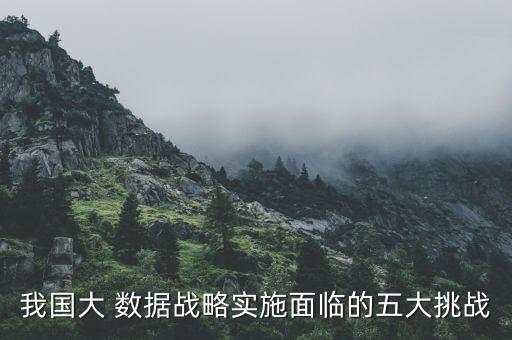 我國大 數(shù)據(jù)戰(zhàn)略實(shí)施面臨的五大挑戰(zhàn)