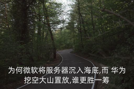 為何微軟將服務(wù)器沉入海底,而 華為挖空大山置放,誰更勝一籌